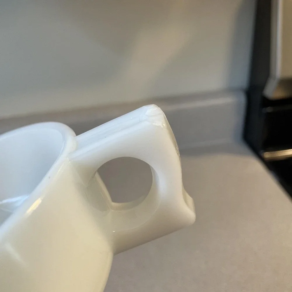 Vintage 1950's White Milk Glass 
